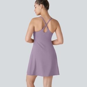 Halara SoftlyZero Plush Backless Active Dress-Longer Length-Easy Peezy Small